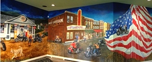 Motorcycle Mural for the Van Dynes 